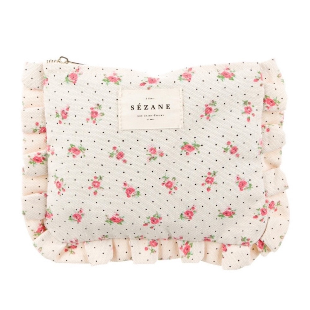 Sézane floral pouch, nwot